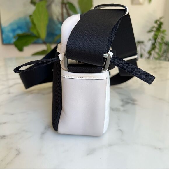 COACH Edge Crossbody In Signature Canvas & Leather 2338 Chalk White Black Bag - Picture 6 of 14